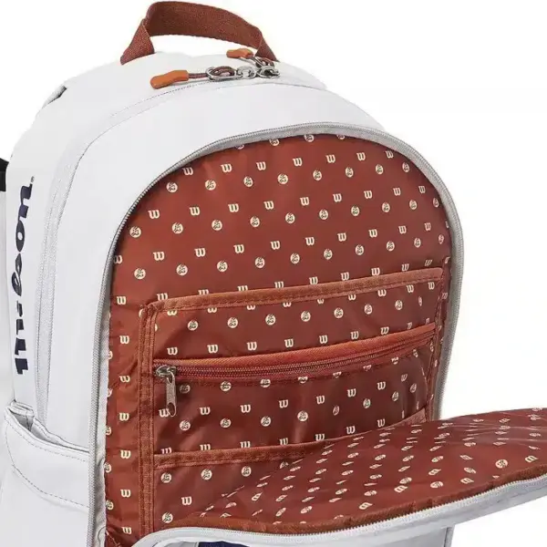 MOCHILA WILSON ROLAND GARROS PREMIUM BACKPACK OYSTER - Imagen 3