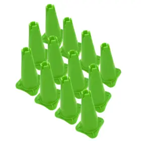 PACK X12 CONOS 25CM CON HENDIDURA - PVC