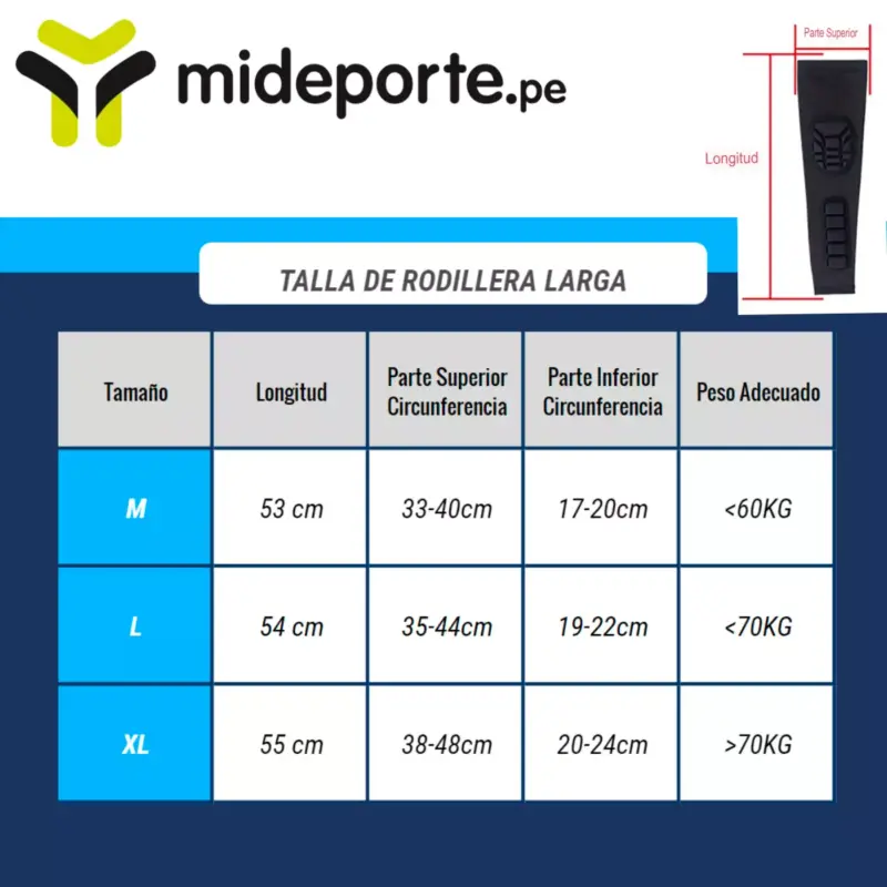 RODILLERA CON CANILLERA LARGA PARA BASKET WINNER X1 UNID. - Imagen 3