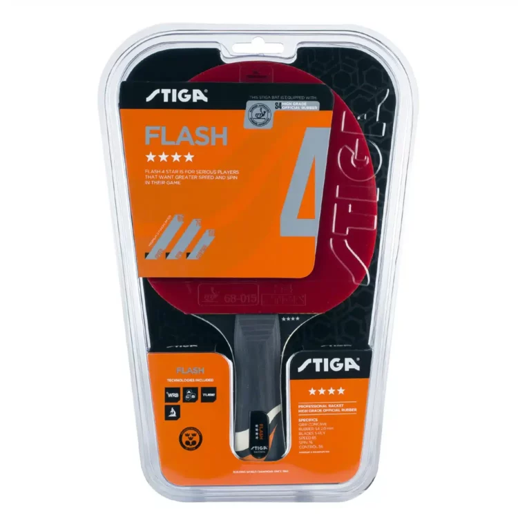 RAQUETA DE PING PONG STIGA FLASH 4 ESTRELLAS