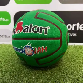 Alternative view of PELOTA DE BASKET MIBALÓN GOMA CELULAR NEÓN - TALLA 6