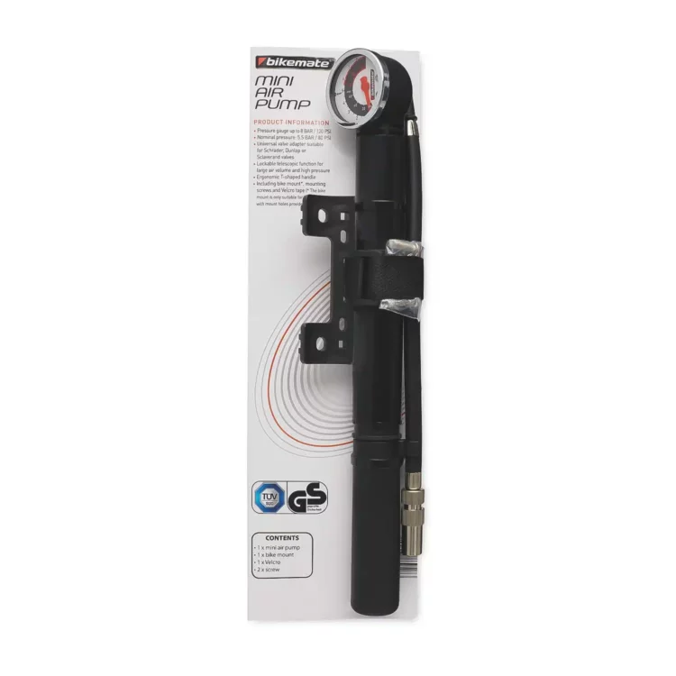 INFLADOR BIKEMATE CON MEDIDOR DE PRESIÓN - Imagen 2