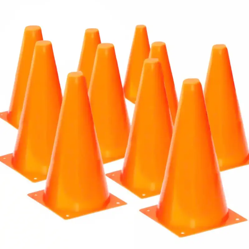 Pack X 10 Conos Pvc 25cm Entrenamiento Deporte