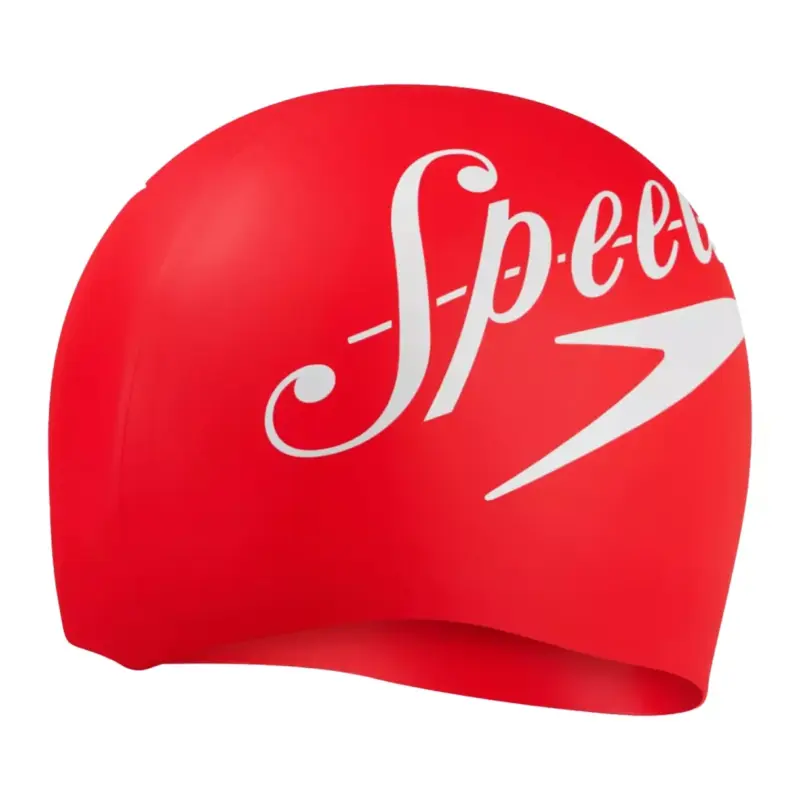 GORRO PARA NATACIÓN SPEEDO SLOGAN ROJO - ADULTO - Imagen 2