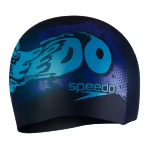 Alternative view of GORRO PARA NATACIÓN SPEEDO SLOGAN PRINTED BLUE/BLUE - JUNIOR