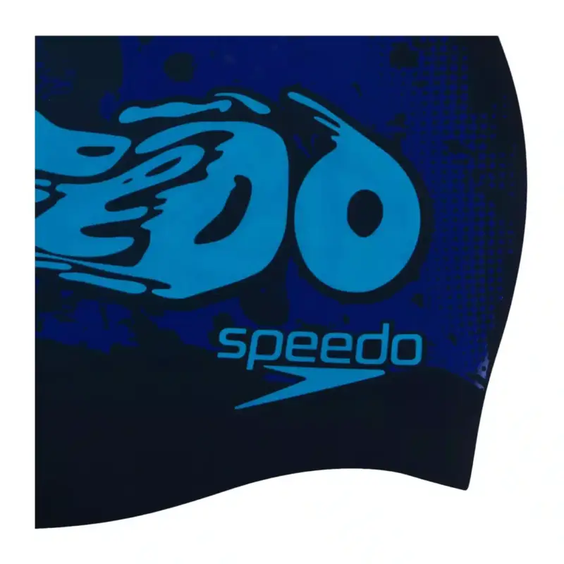 GORRO PARA NATACIÓN SPEEDO SLOGAN PRINTED BLUE/BLUE - JUNIOR - Imagen 3