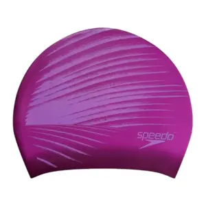 GORRO PARA NATACIÓN SPEEDO LONG HAIR PRINTED PURPLE - ADULTO
