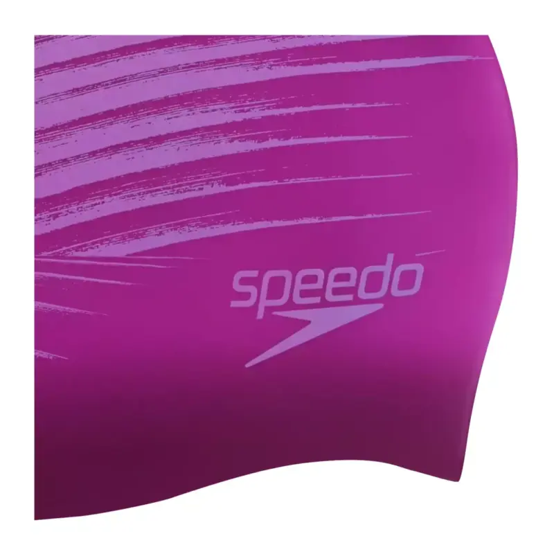 GORRO PARA NATACIÓN SPEEDO LONG HAIR PRINTED PURPLE - ADULTO - Imagen 3