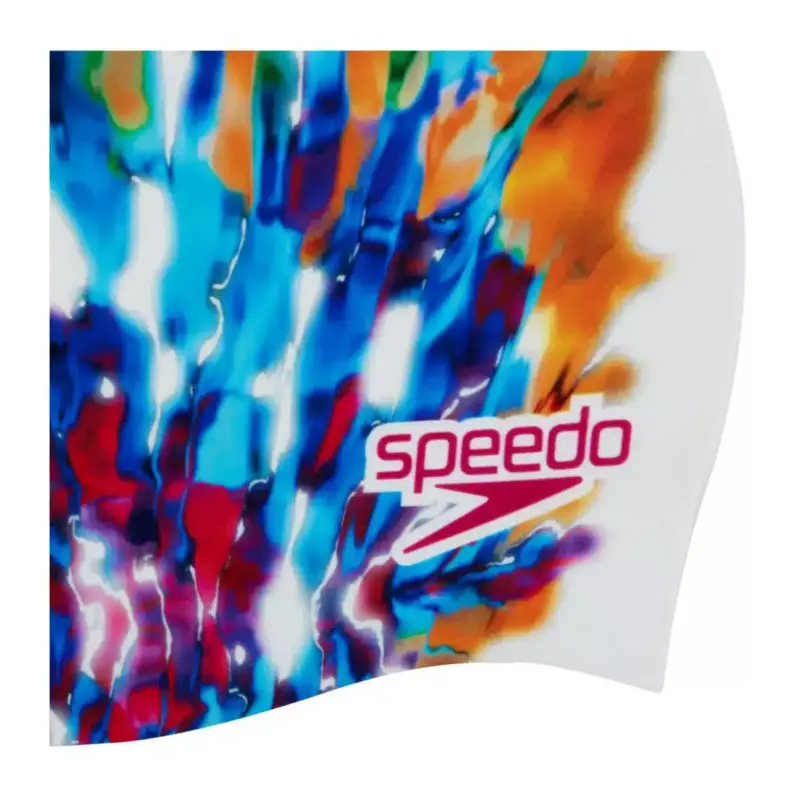 GORRO PARA NATACIÓN SPEEDO DIGITAL PRINTED WHITE/PINK - ADULTO - Imagen 3