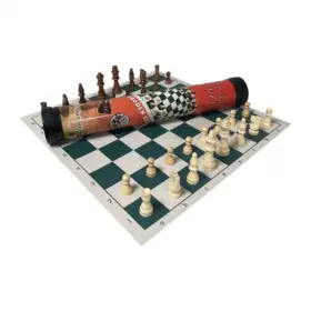 Alternative view of TABLERO DE AJEDREZ ENROLLABLE WINNER TUBO - MADERA