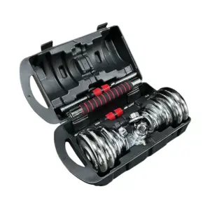 KIT 20KG PESAS CROMADAS CON ADAPTADOR