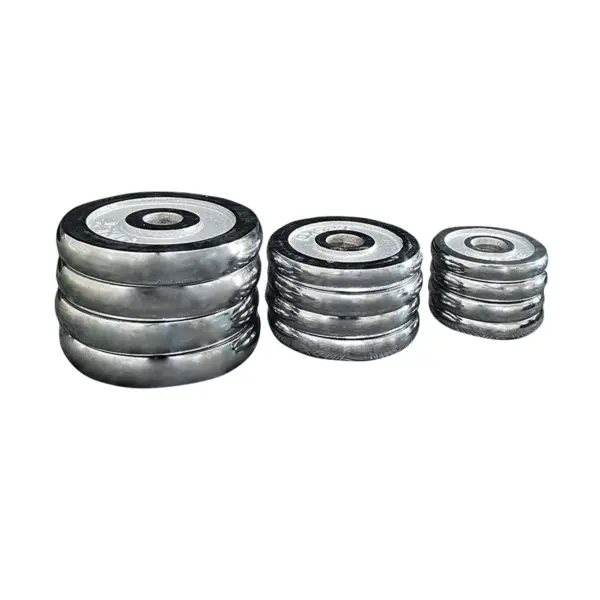 KIT 20KG PESAS CROMADAS CON ADAPTADOR - Imagen 4