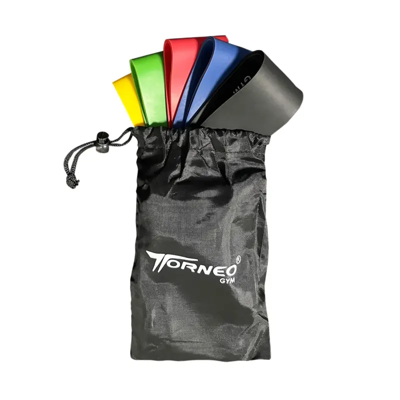 SET X5 UNID. DE MINI BANDAS ELASTICAS DE RESISTENCIA TORNEO #TOR-490 - Imagen 2