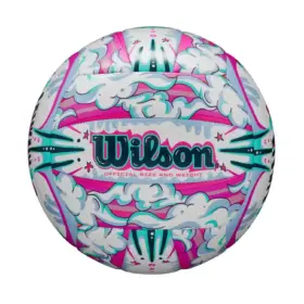 PELOTA DE VOLEY WILSON GRAFFITI PEACE WHITE/PURPLE #5