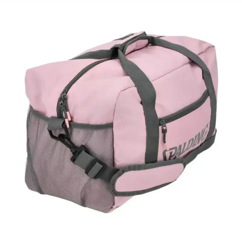 BOLSO DEPORTIVO SPALDING MEDIANO ROSADO LOGO GRIS - Imagen 2