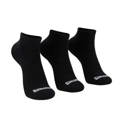 TRIPACK MEDIAS CORTAS SPALDING NEGRO