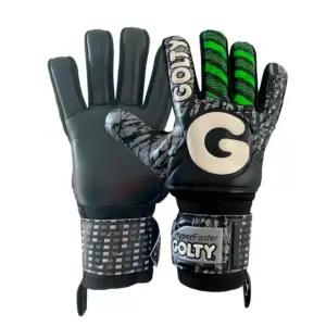 GUANTES DE ARQUERO FUTBOL GOLTY HYPERFASTER - NEGRO/VERDE