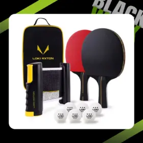 SET DE PING PONG LOKI RXTON ( 2 RAQUETAS + 1 NET + 1 ESTUCHE + 6 PELOTAS)