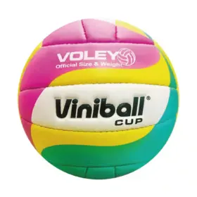 PELOTA PARA VOLEY VINIBALL CUERO COSIDO CEL/AMA/ROS #5