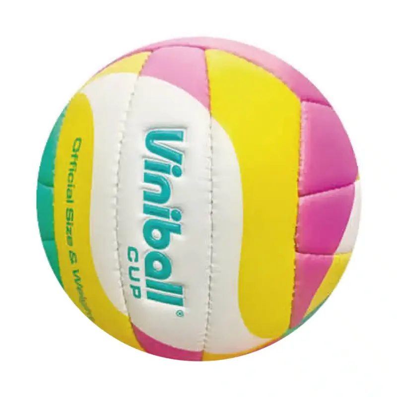 PELOTA PARA VOLEY VINIBALL CUERO COSIDO CEL/AMA/ROS #5 - Imagen 2