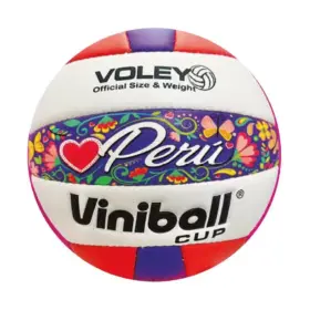 PELOTA PARA VOLEY VINIBALL CUERO COSIDO FOLK #5