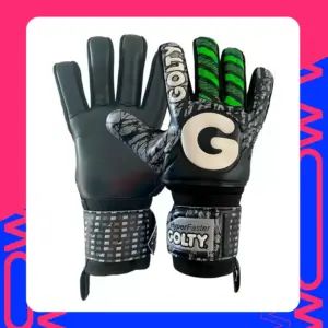 GUANTES DE ARQUERO FUTBOL GOLTY HYPERFASTER - NEGRO/VERDE
