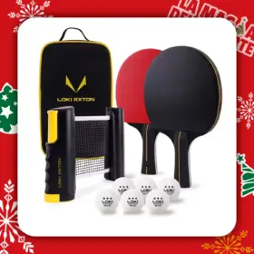 SET DE PING PONG LOKI RXTON ( 2 RAQUETAS + 1 NET + 1 ESTUCHE + 6 PELOTAS)