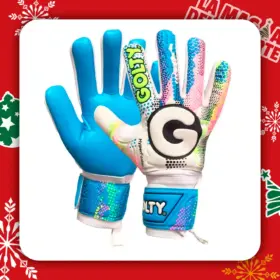 GUANTES DE ARQUERO FUTBOL GOLTY HYPERFASTER - BLANCO/AZUL