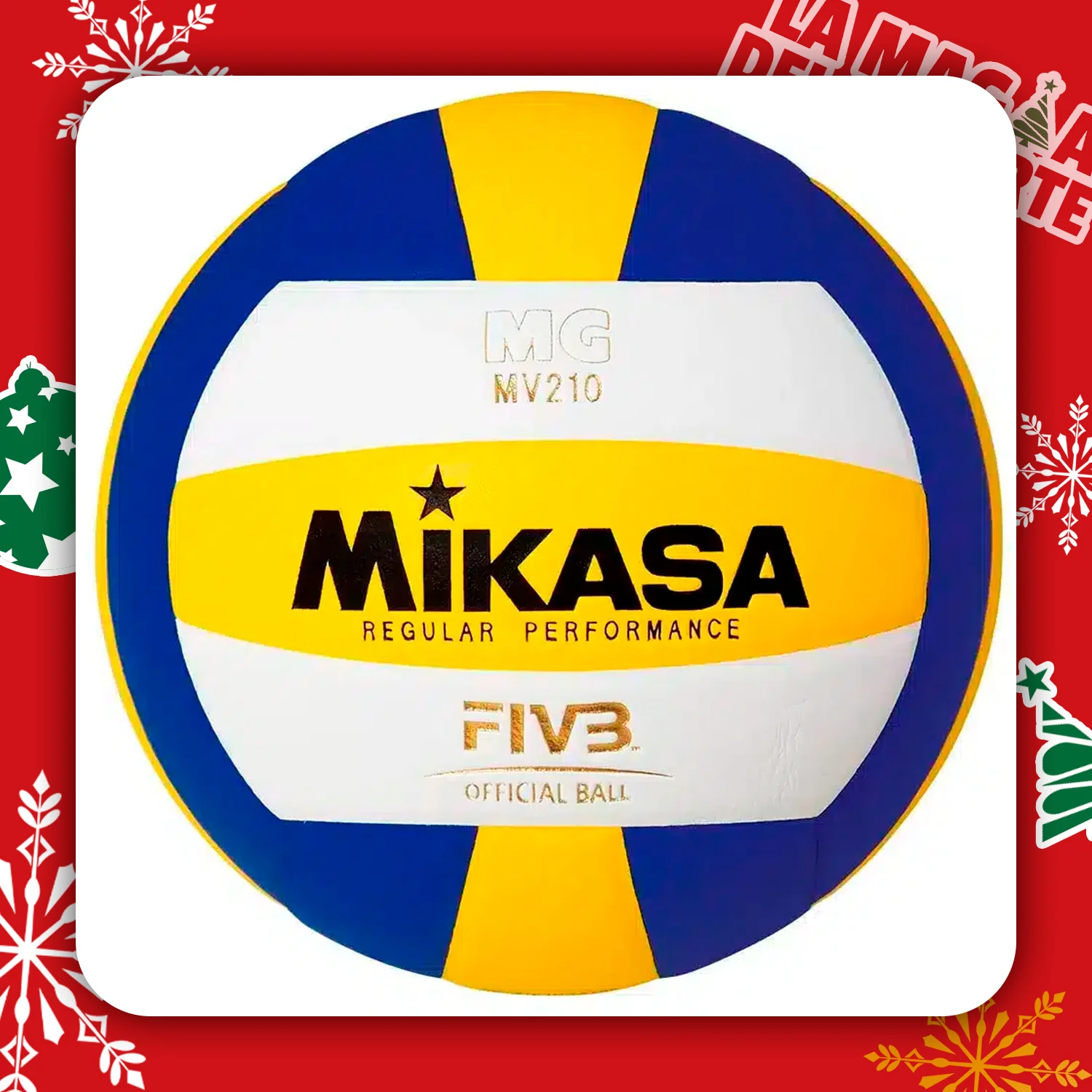 PELOTA DE VOLEY MIKASA MV210 FIVB CUERO TALLA #5