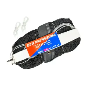 RED DE TENIS STARNIC 10M CON TEMPLADOR DE ACERO