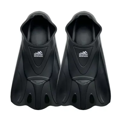 ALETA CORTA PARA NATACIÓN WINNER NEGRO #DLM-035