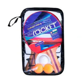 SET DE PING PONG WINSTAR (3 PELOTAS + 2 RAQUETAS + 1 NET Y PARANTE + ESTUCHE)