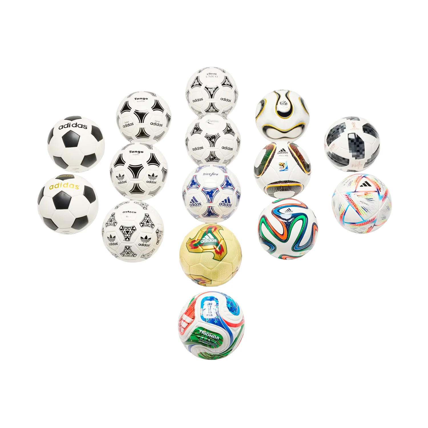 COLECCIÓN PELOTAS ADIDAS HISTORICA FIFA COPA DEL MUNDO - Imagen 2