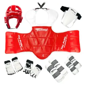 KIT DE PROTECCION TAEKWONDO C/ MOCHILA WINNER
