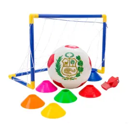 KIT DE FÚTBOL TRAINING KIDS (PELOTA + CONOS + MINI ARCO + SILBATO)