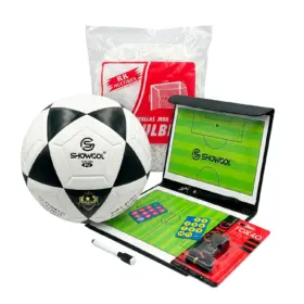 KIT DE FUTBOL V3 (PIZARRA + REDES + SILBATO + PELOTA)