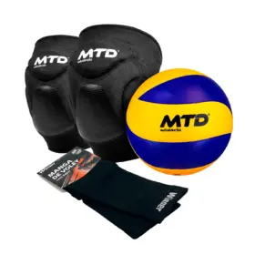 KIT DE VÓLEY POWER (PELOTA + RODILLERA + MANGAS)
