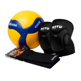 KIT DE VÓLEY V2 (PELOTA + RODILLERA + MANGAS)